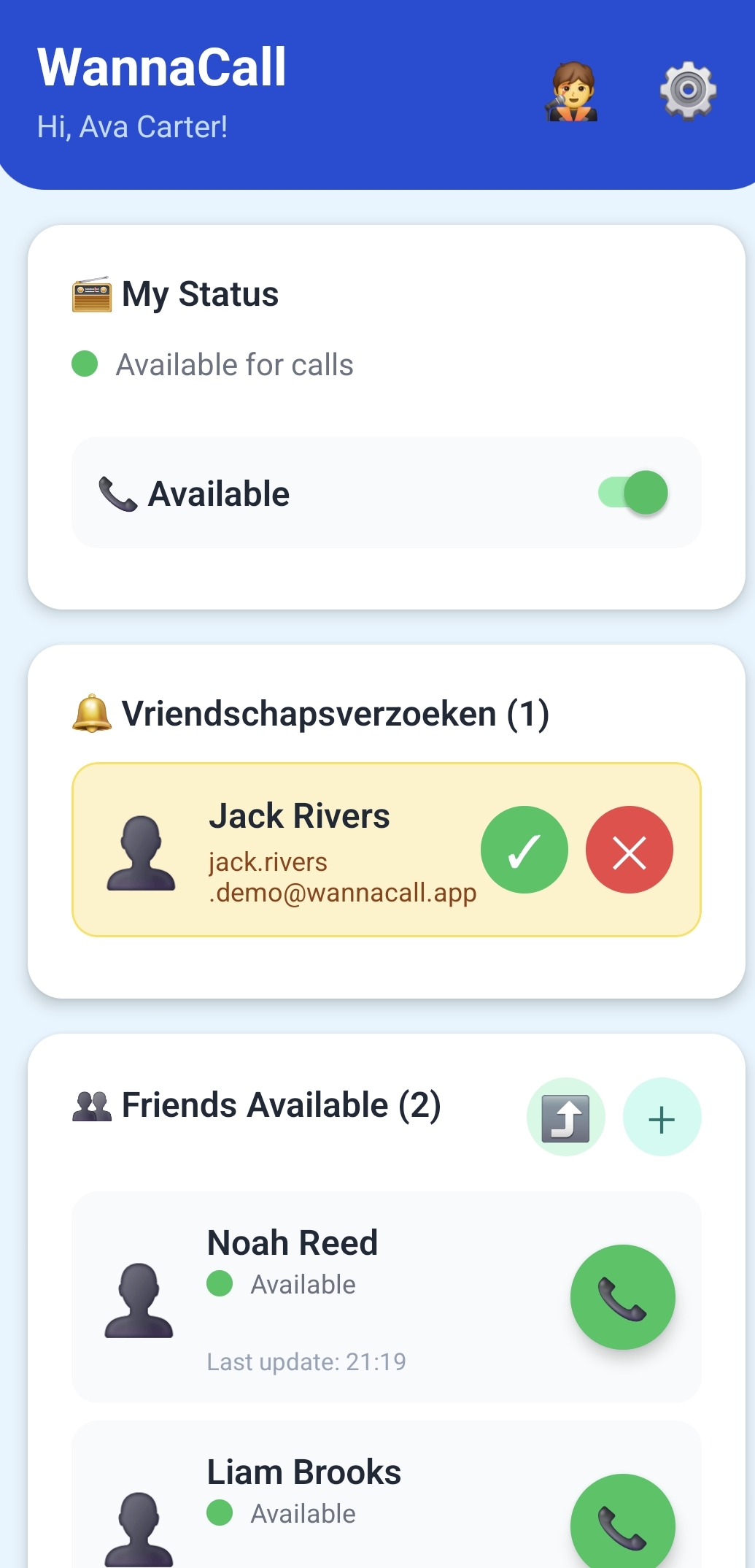 WannaCall screenshot